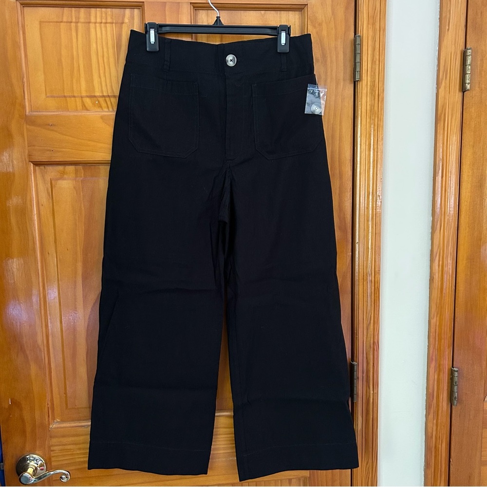 Maeve Black Wide Leg Pants